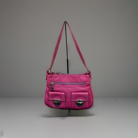 Marc Jacobs Handbags - MARC JACOBS Violet Sophia Leather Bag Purse - A pretty pop of purple! Italy Made